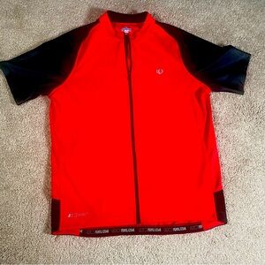 Men’s Pearl Izumi Cycling Bike Jersey - Size L Large Red Black EUC